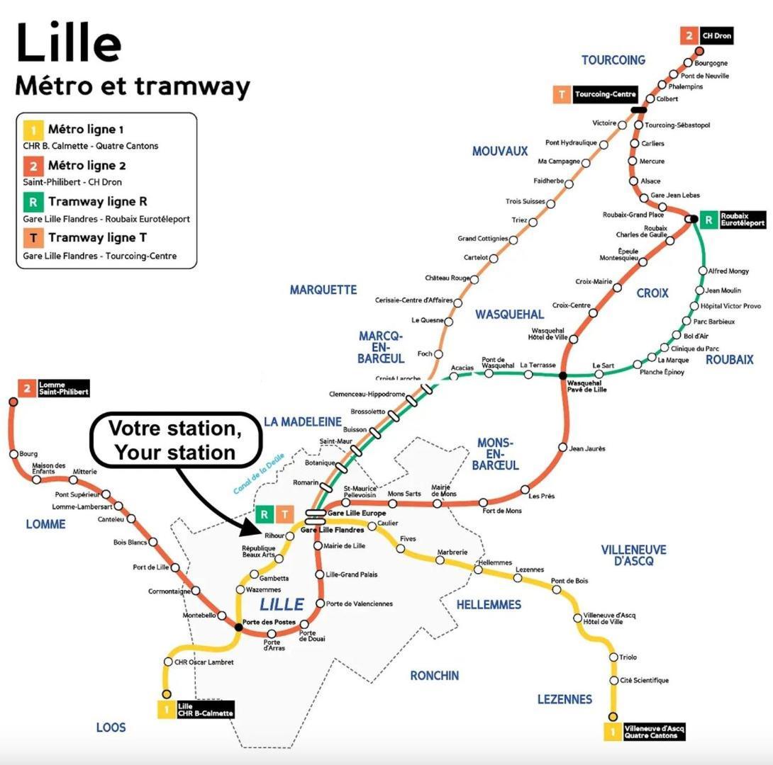 Apartament Lille Grand Place - Comfortable For 3 Pers Zewnętrze zdjęcie