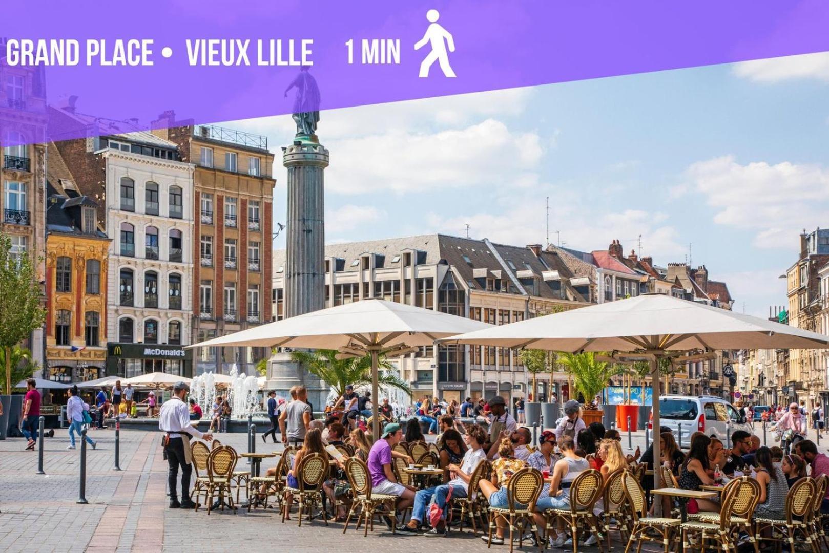 Apartament Lille Grand Place - Comfortable For 3 Pers Zewnętrze zdjęcie